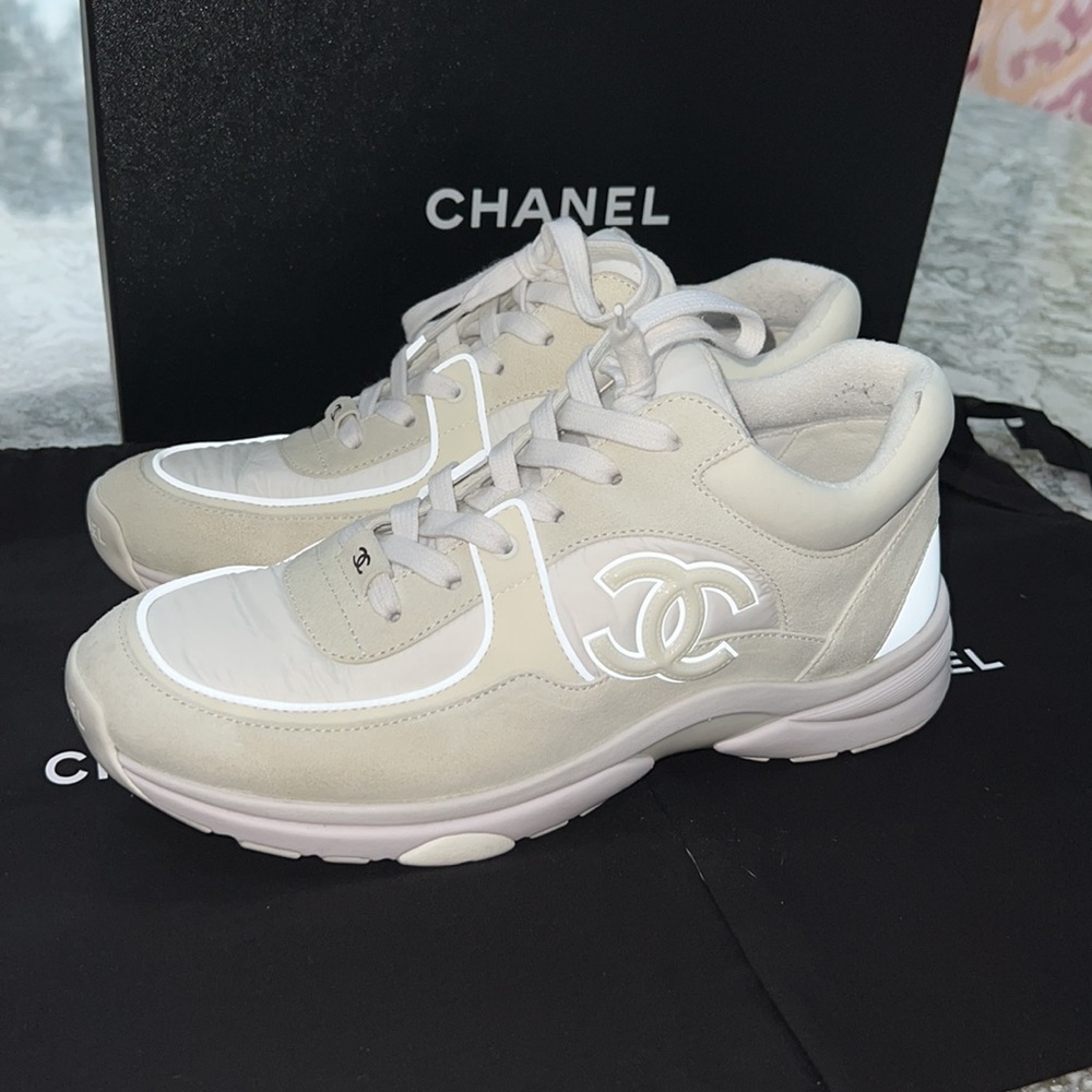 Chanel reflective sneakers